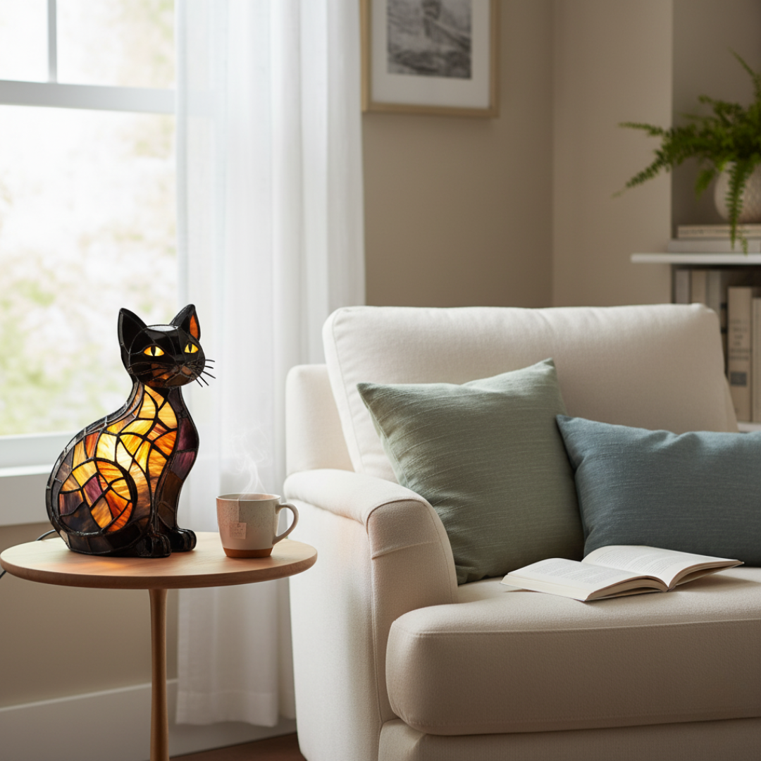 Cat – Radiant Midnight LED Glow