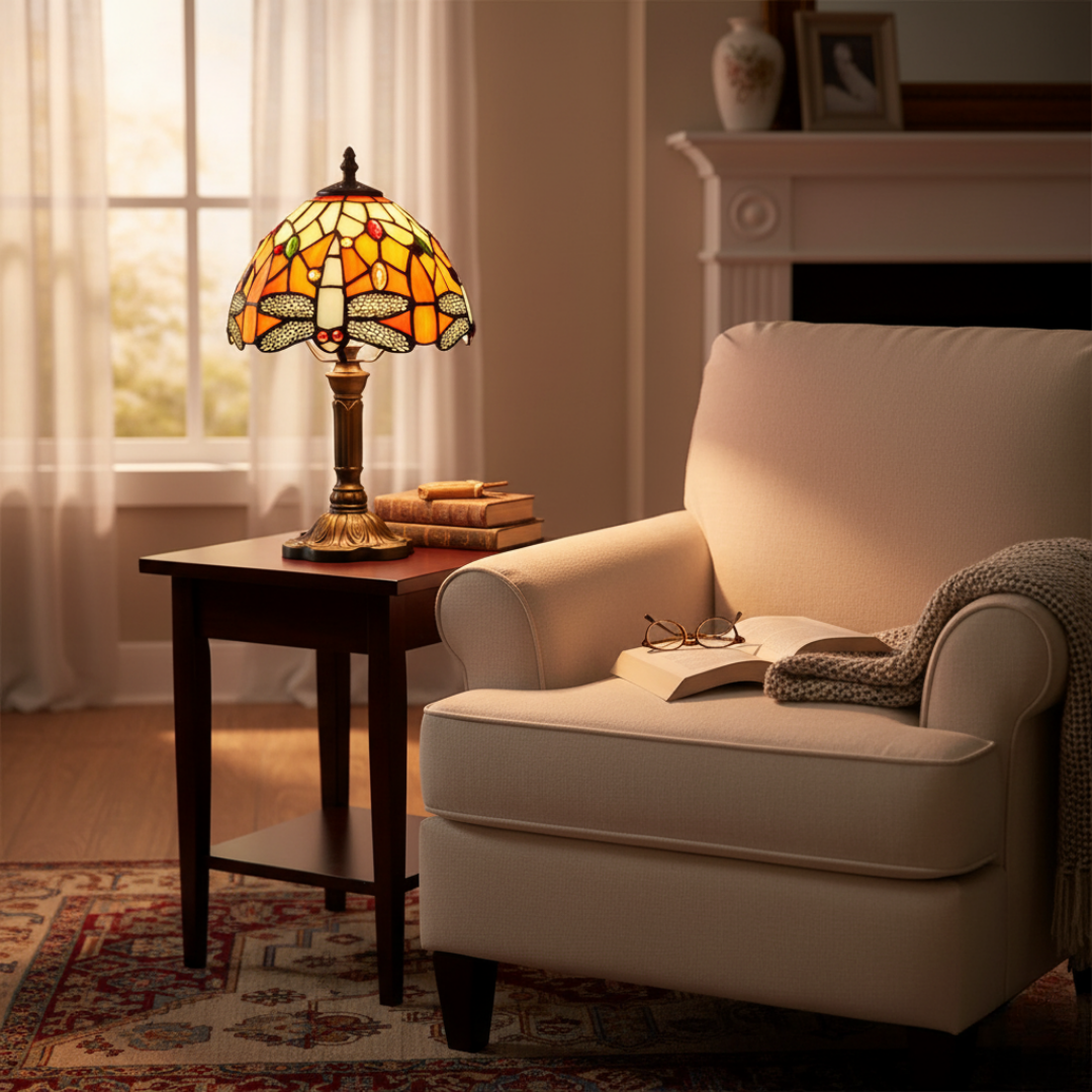 Decorative Stained Glass LED Lamp
