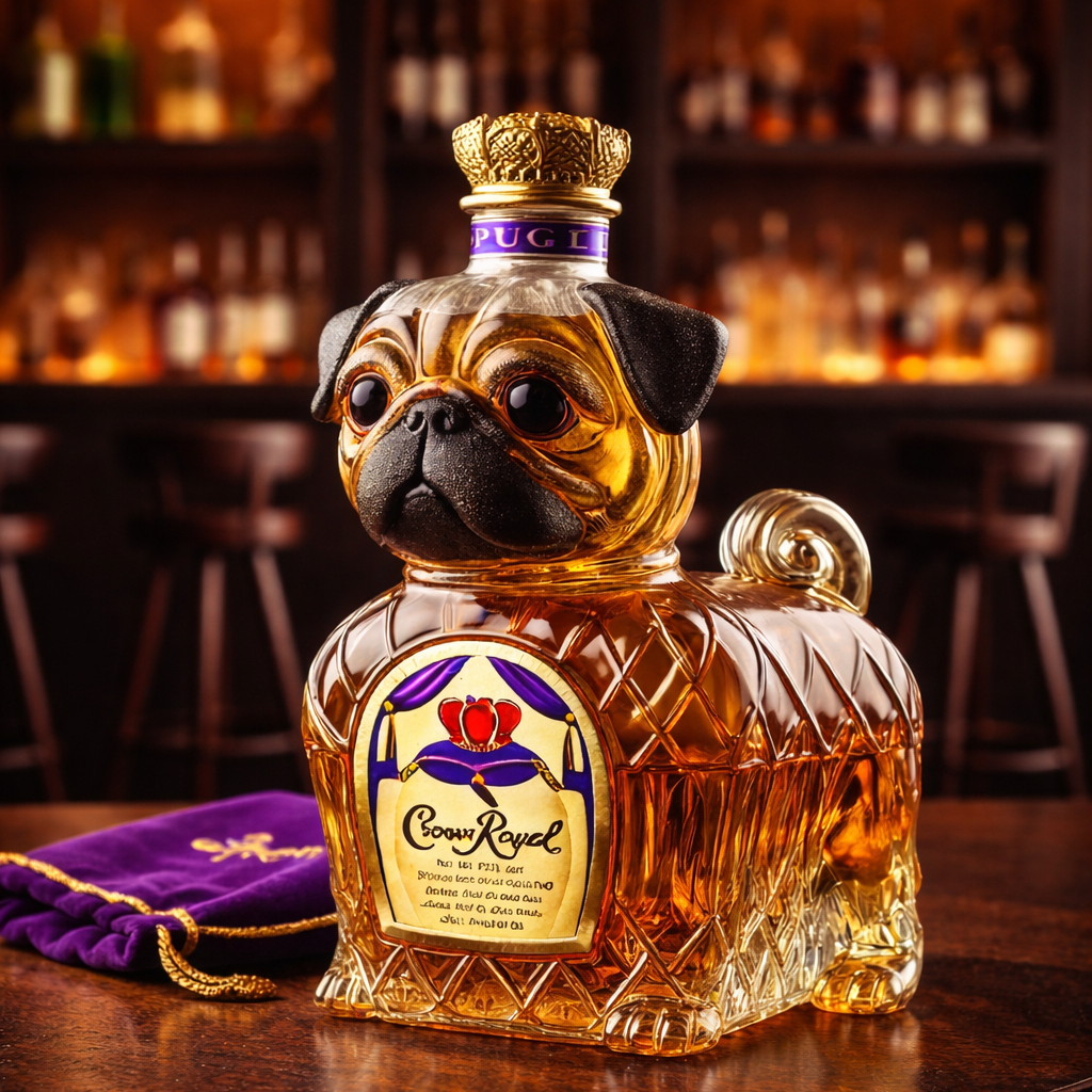French Bulldog – Whiskey Bottle