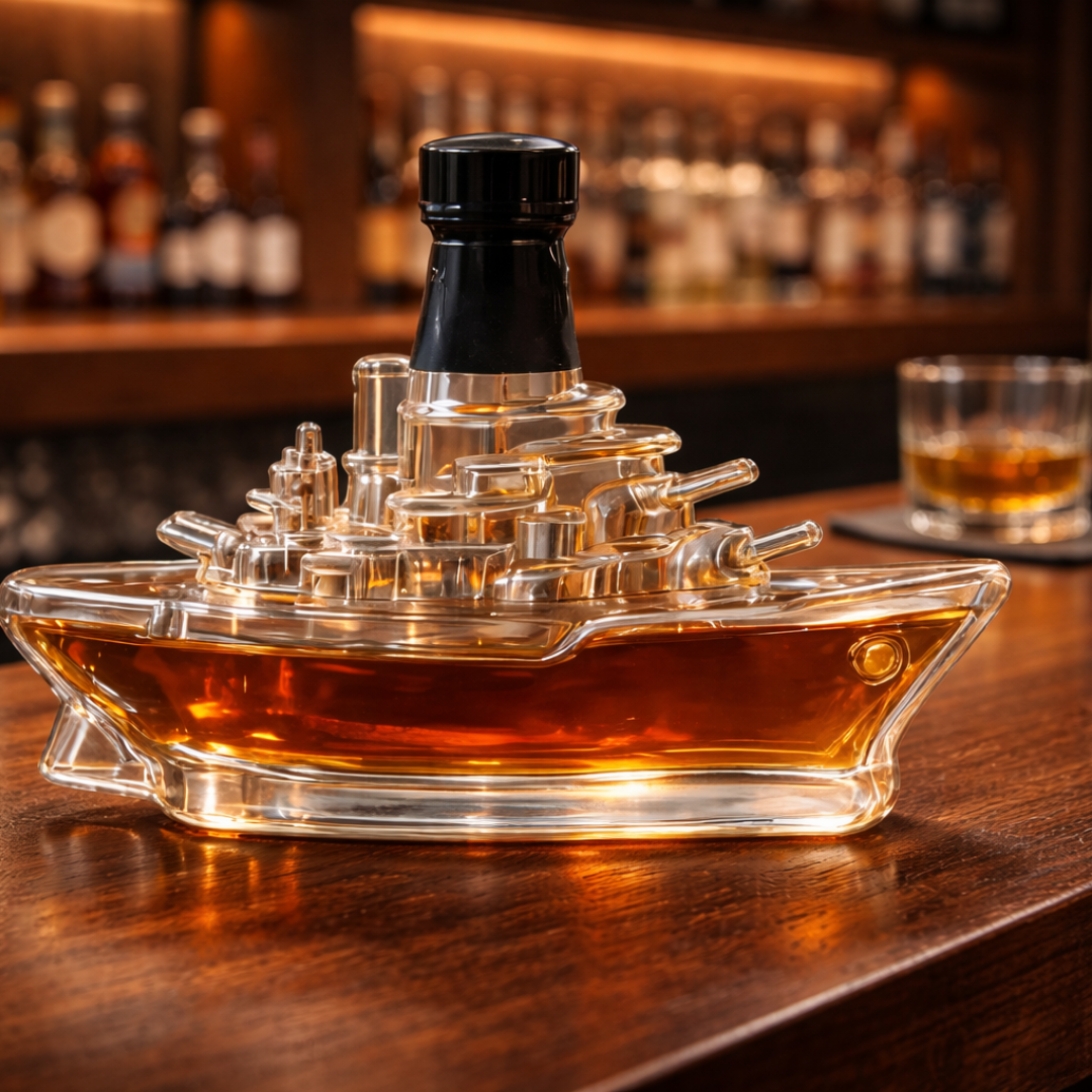 Whiskey Bottle β Navy Edition