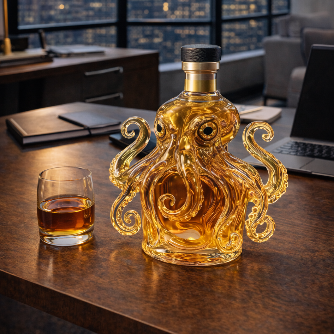 Octopus β Whiskey Bottle