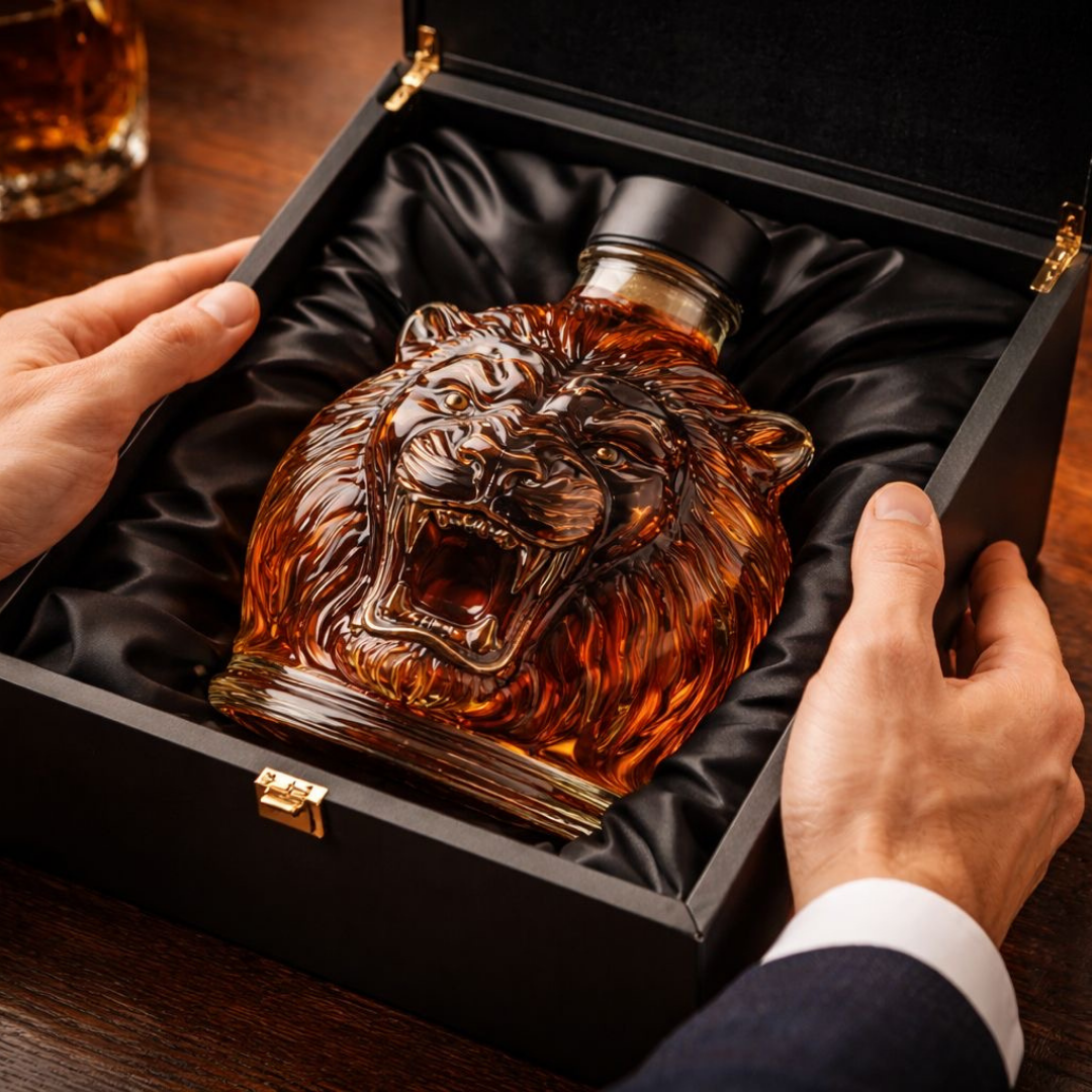 Lion β Whiskey Carafe