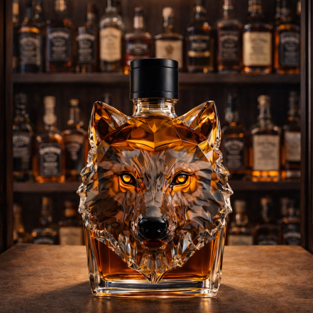 Wolf β Wolf Head Whiskey Carafe