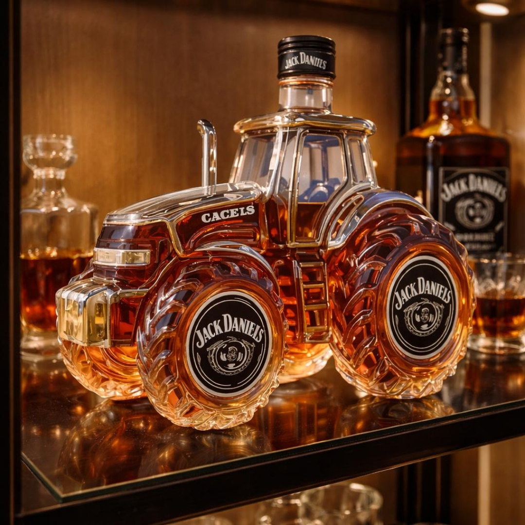 Tractor-Shaped Whiskey Decanter – Collector's
