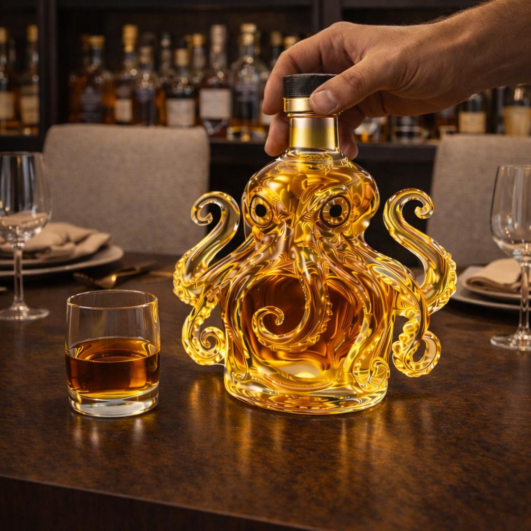 Octopus β Whiskey Bottle