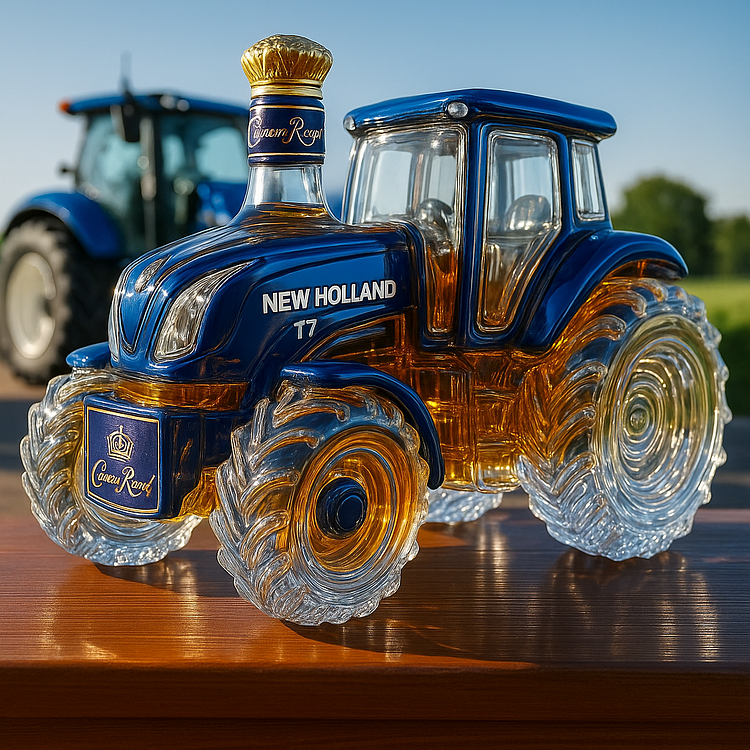 Tractor-Shaped Whiskey Carafe – Handmade