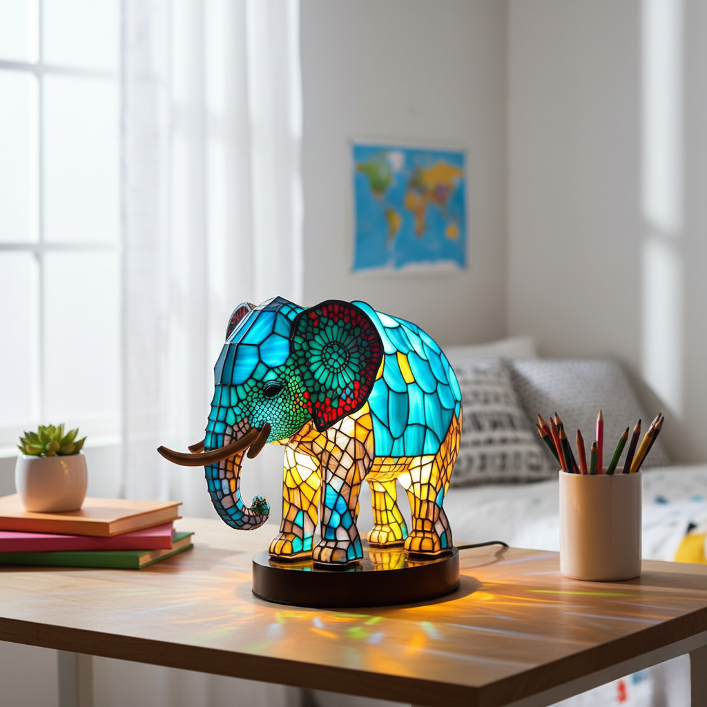Elephant Noa – Dazzling LED Lamp