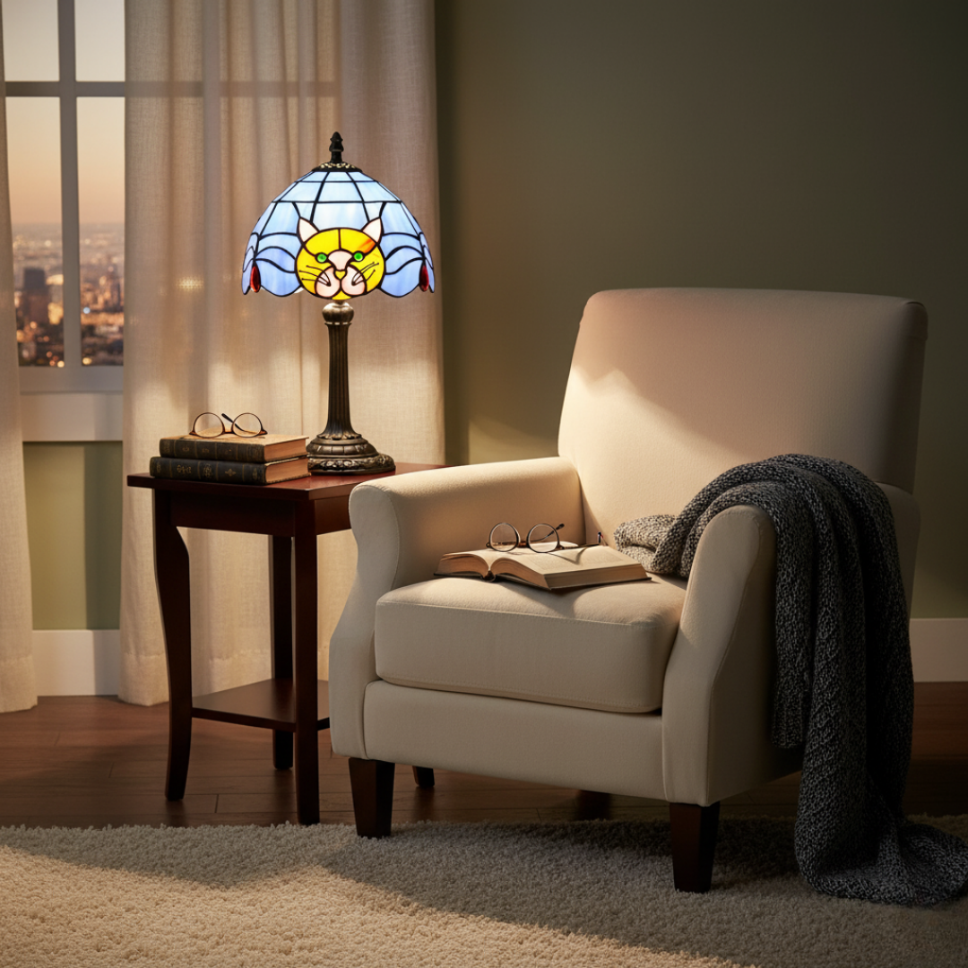 Cat – Vintage Baroque LED Bedside Lamp