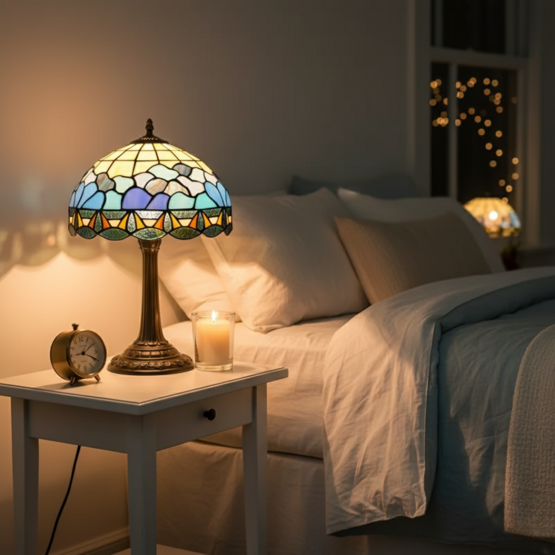 Rose Lamp with Vibrant Design