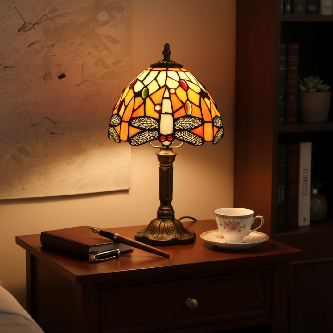 Decorative Stained Glass LED Lamp