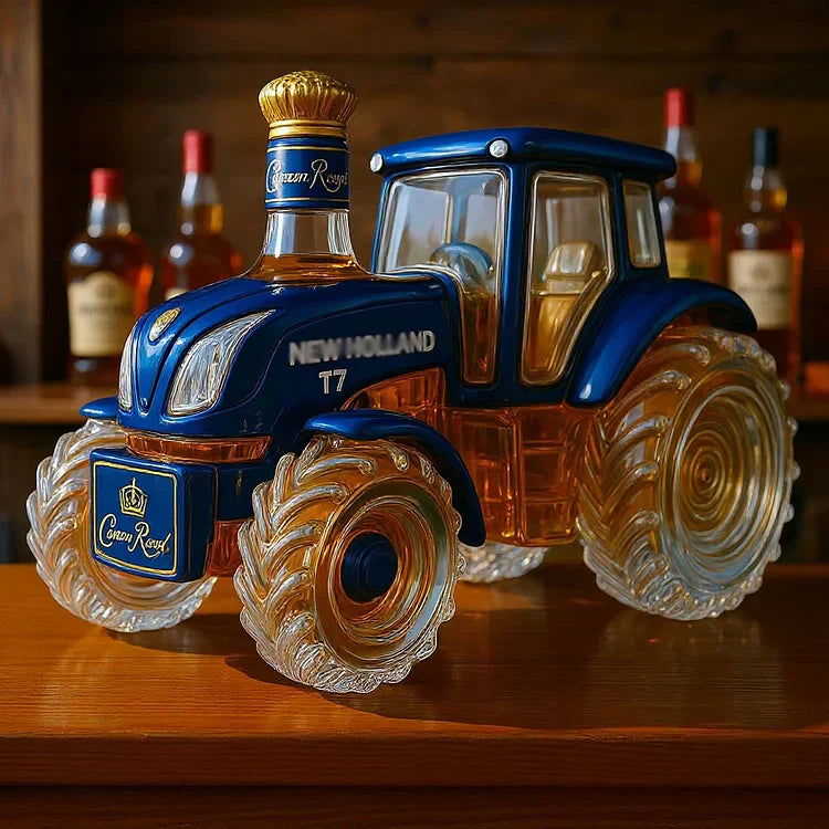 Tractor-Shaped Whiskey Carafe – Handmade