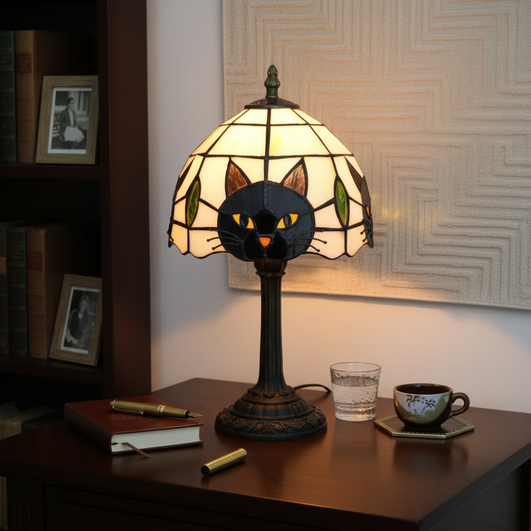 Black Cat – Retro Baroque LED Lamp