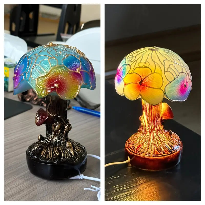 Mushroom – Bohemian Lamp with Floral Patterns