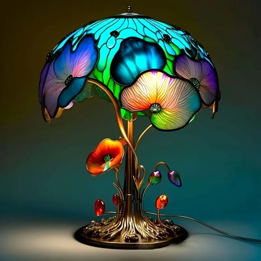 Mushroom – Boho LED Lamp with Flowers