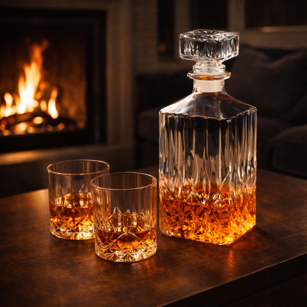 Whiskey Bottle & Glasses Set