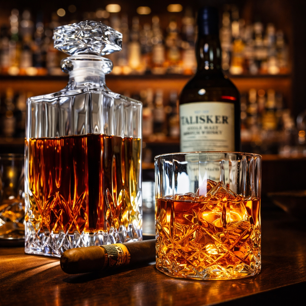 Whiskey Bottle & Glasses Set