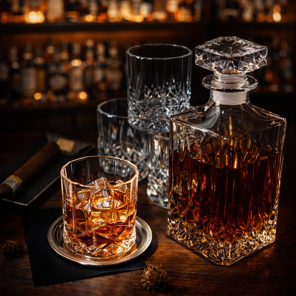 Whiskey Bottle & Glasses Set
