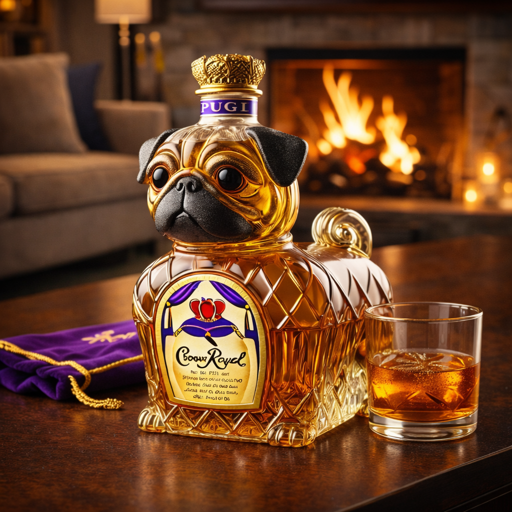 French Bulldog – Whiskey Bottle