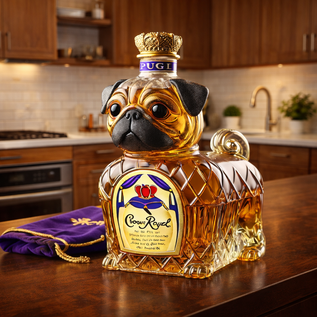 French Bulldog – Whiskey Bottle