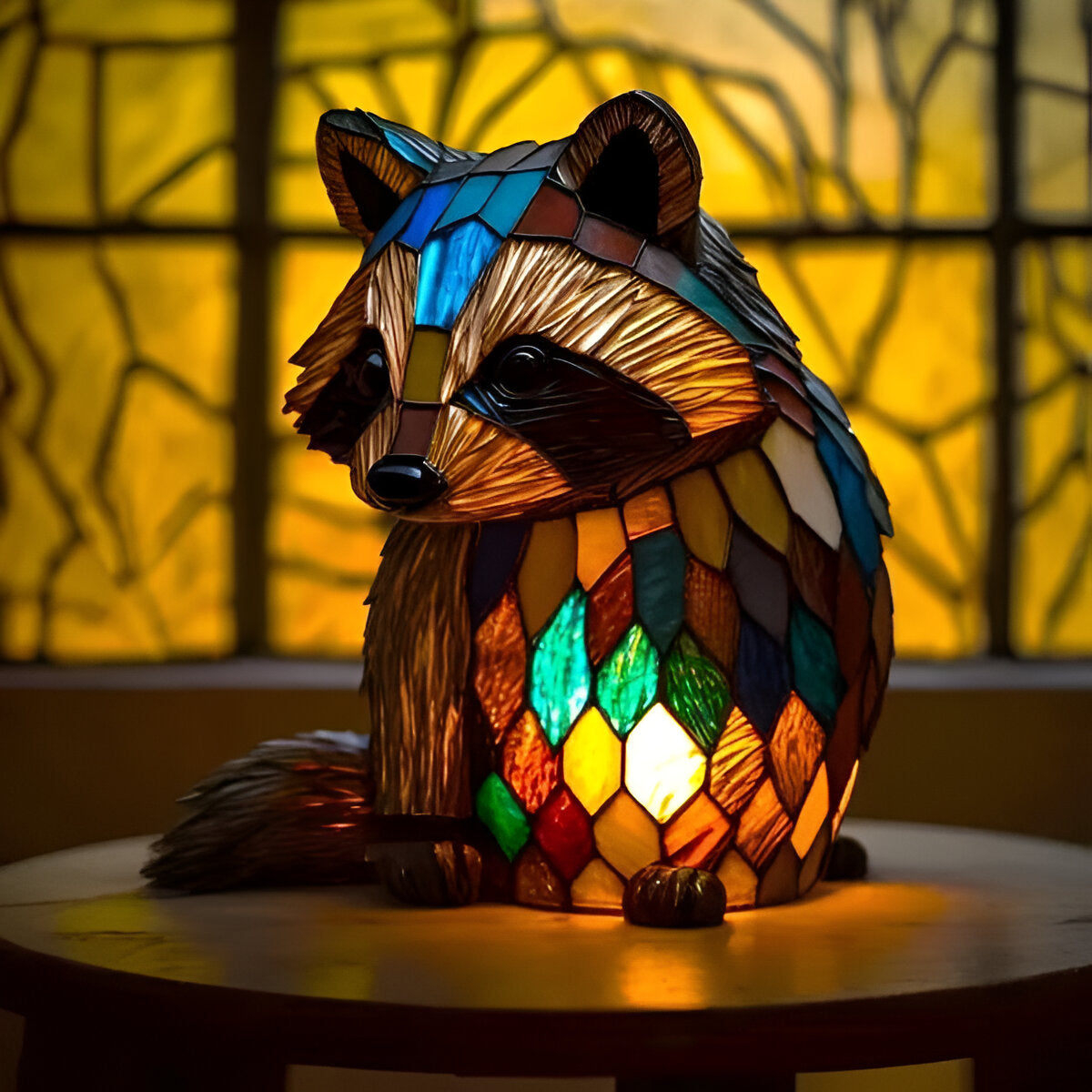 Raccoon Jackie – Enchanted LED Lamp