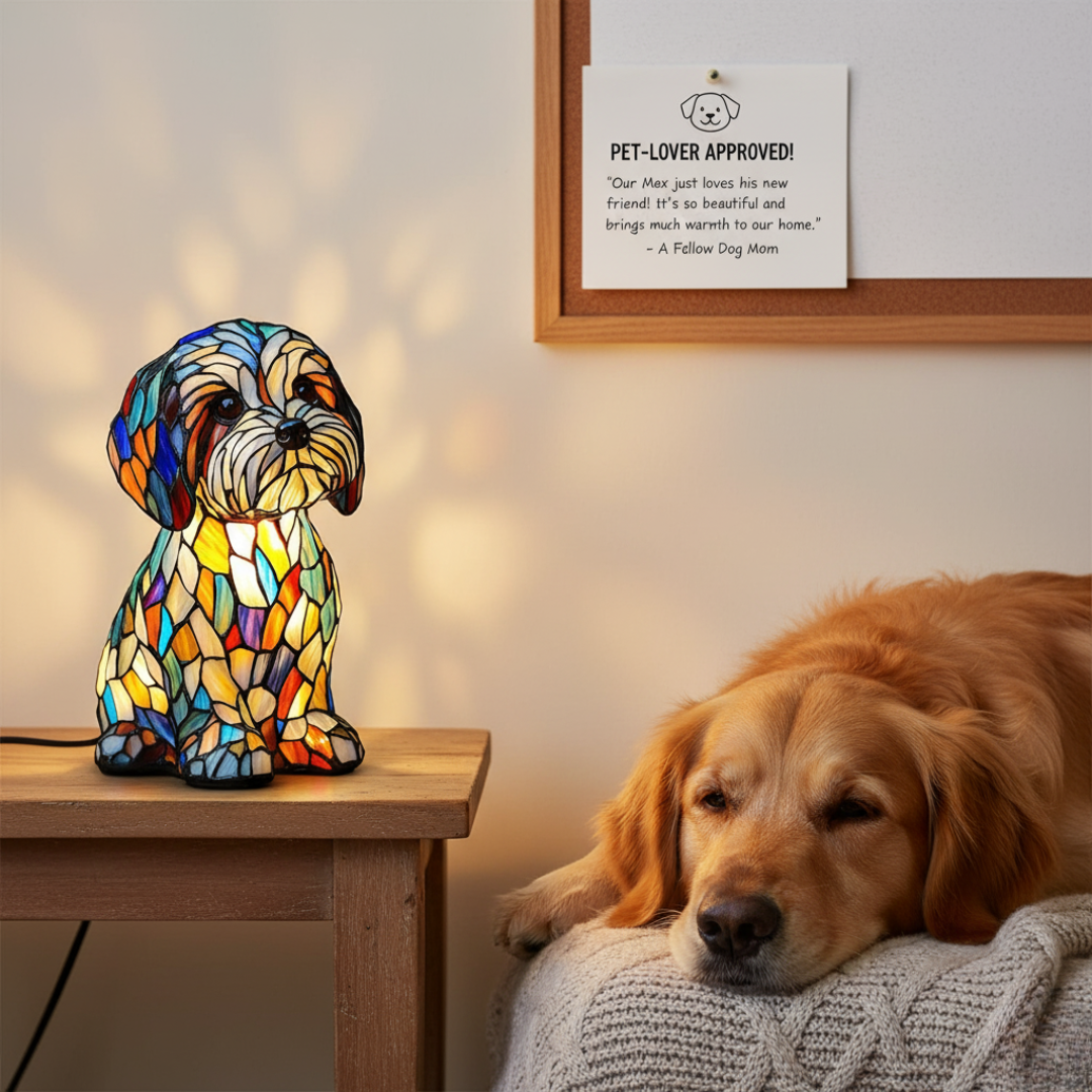 Dog – Glowing Stained Glass Companions