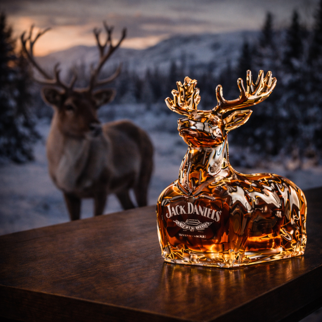 Reindeer – Whiskey Bottle Christmas Edition