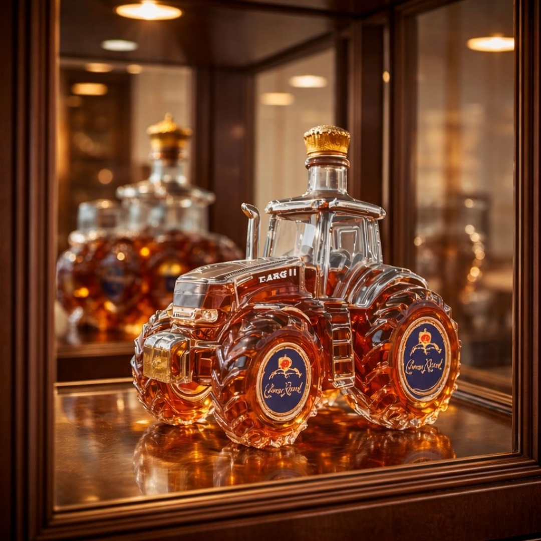 Tractor-Shaped Whiskey Decanter – Collector's