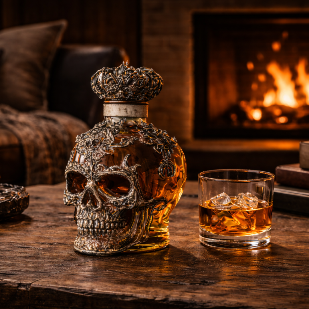 Whiskey Bottle – Skull Edition