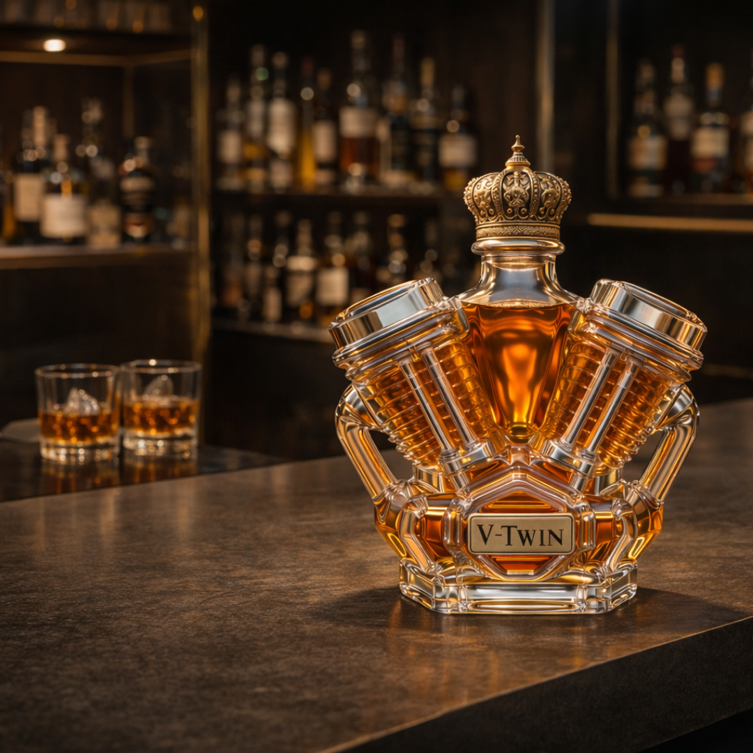 Whiskey Flask – V8 Engine Edition