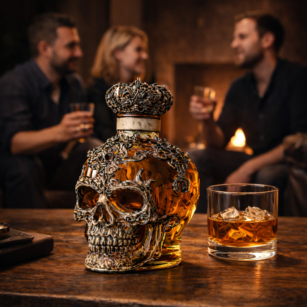 Whiskey Bottle – Skull Edition