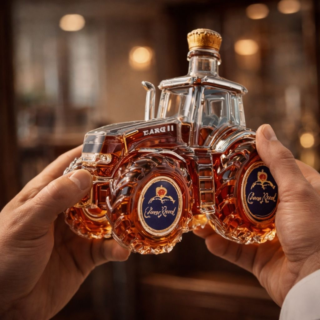 Tractor-Shaped Whiskey Decanter – Collector's