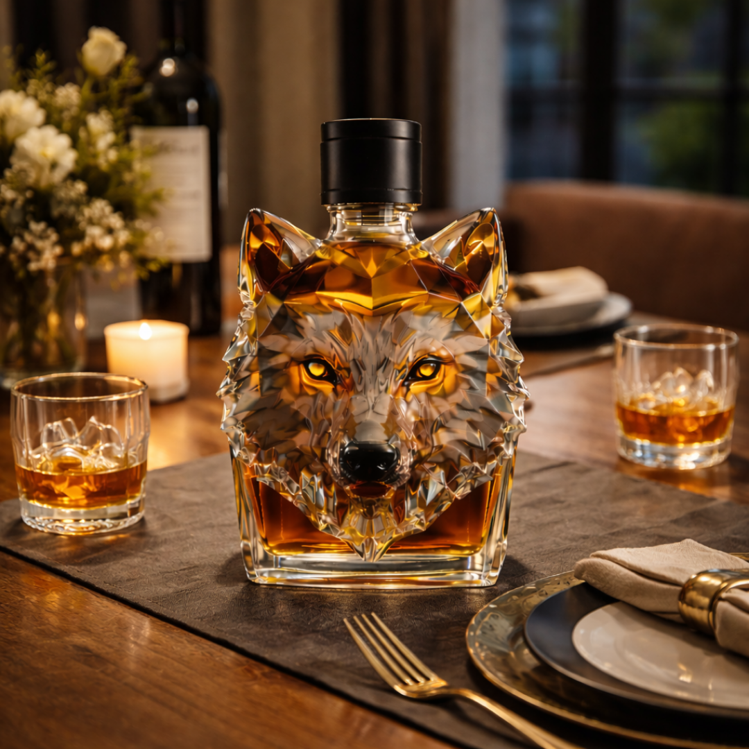 Wolf – Wolf Head Whiskey Carafe