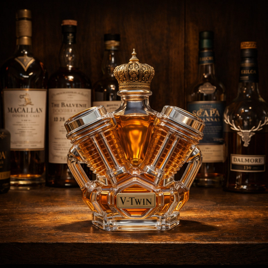 Whiskey Flask – V8 Engine Edition