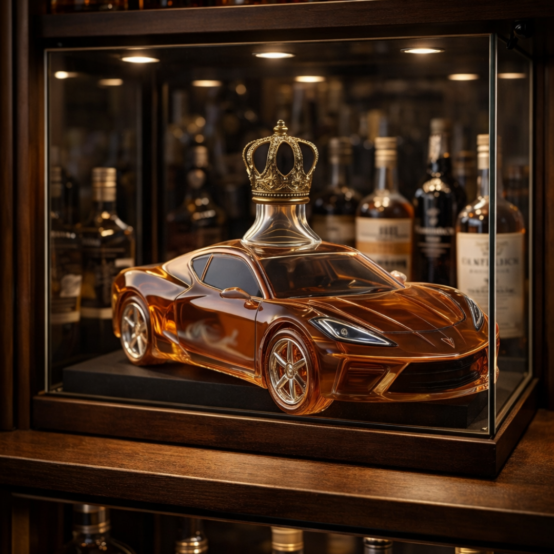 Whiskey Bottle – Sports Car Edition