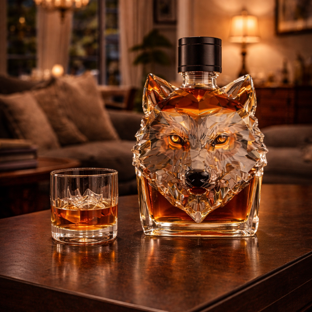 Wolf – Wolf Head Whiskey Carafe