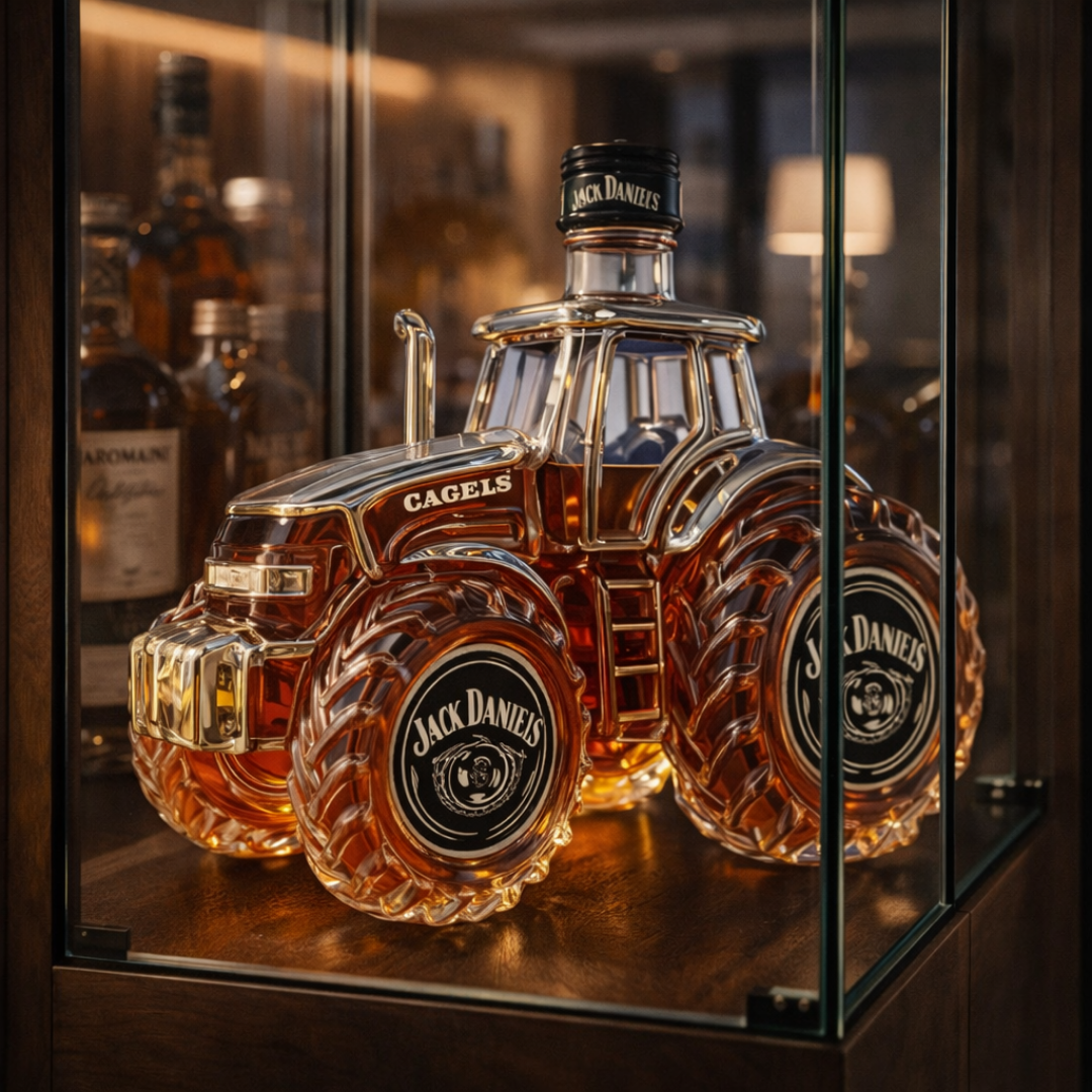 Tractor-Shaped Whiskey Decanter – Collector's