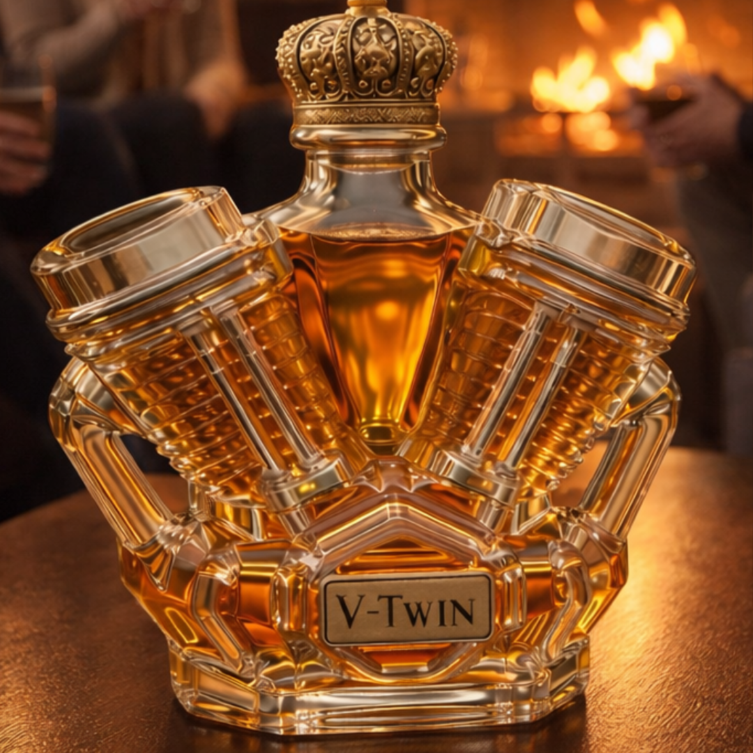 Whiskey Flask – V8 Engine Edition