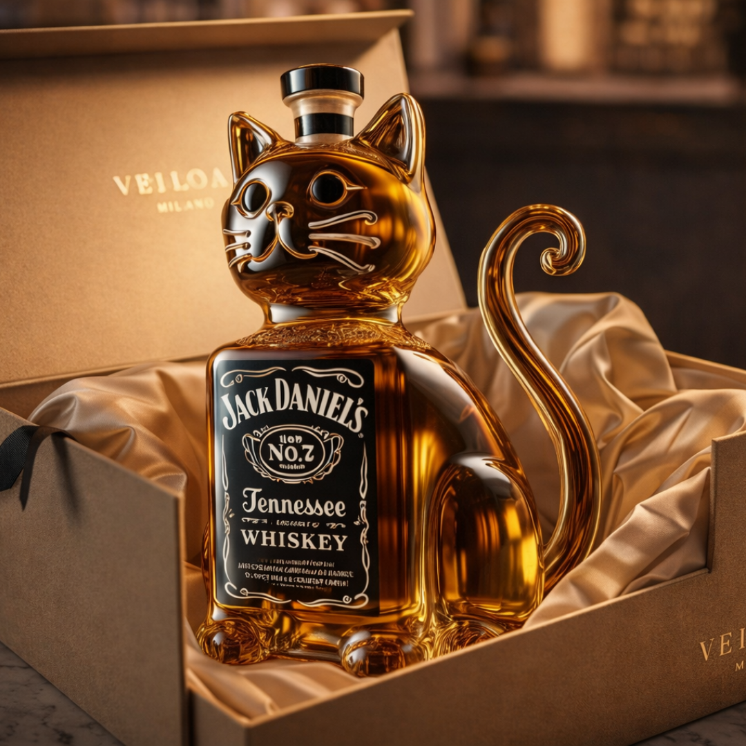 Cat – Whiskey Bottle