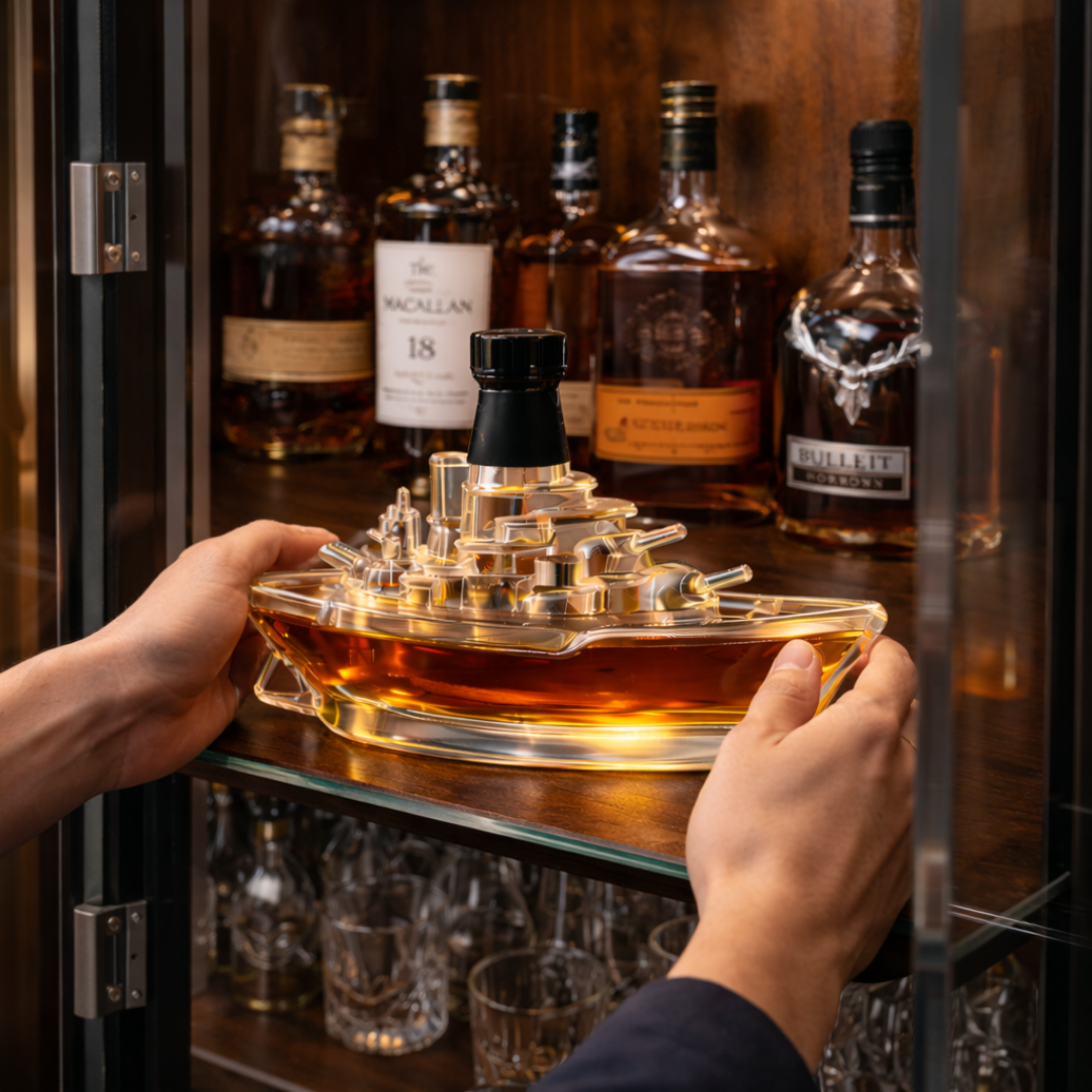 Whiskey Bottle – Navy Edition