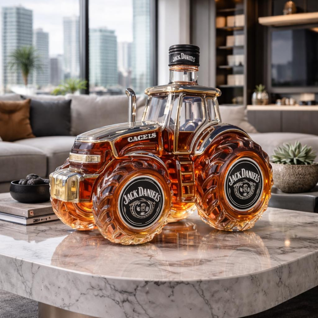 Tractor-Shaped Whiskey Decanter – Collector's
