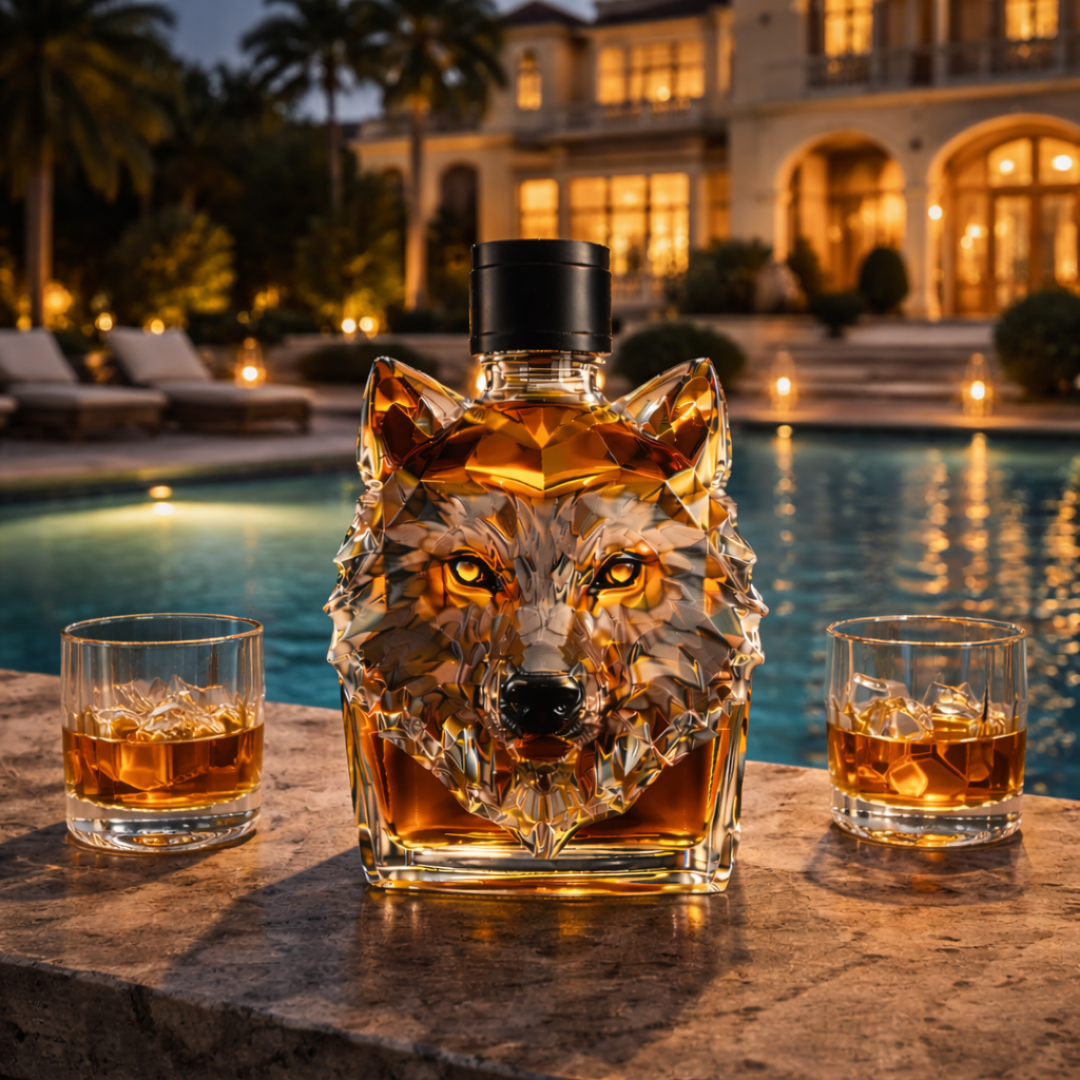 Wolf – Wolf Head Whiskey Carafe