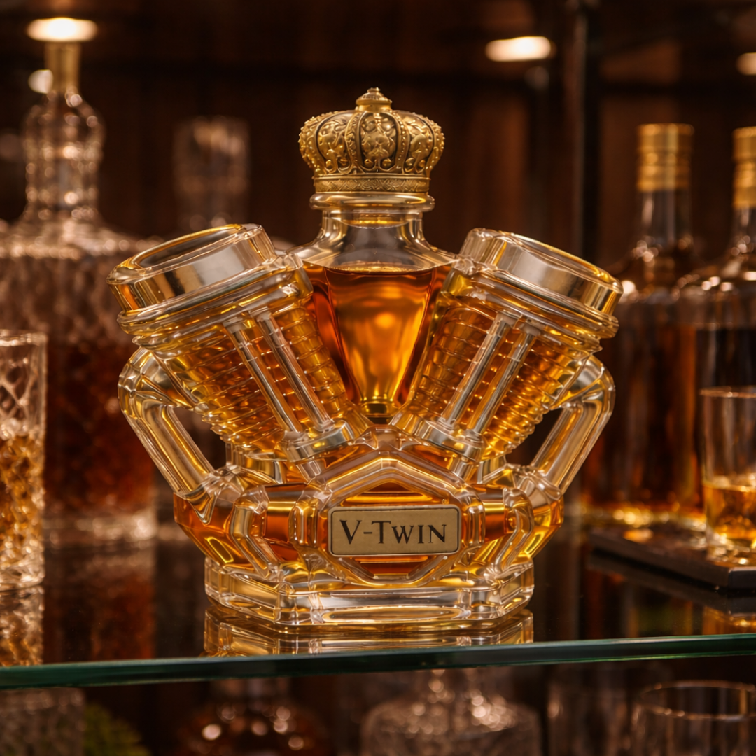 Whiskey Flask – V8 Engine Edition