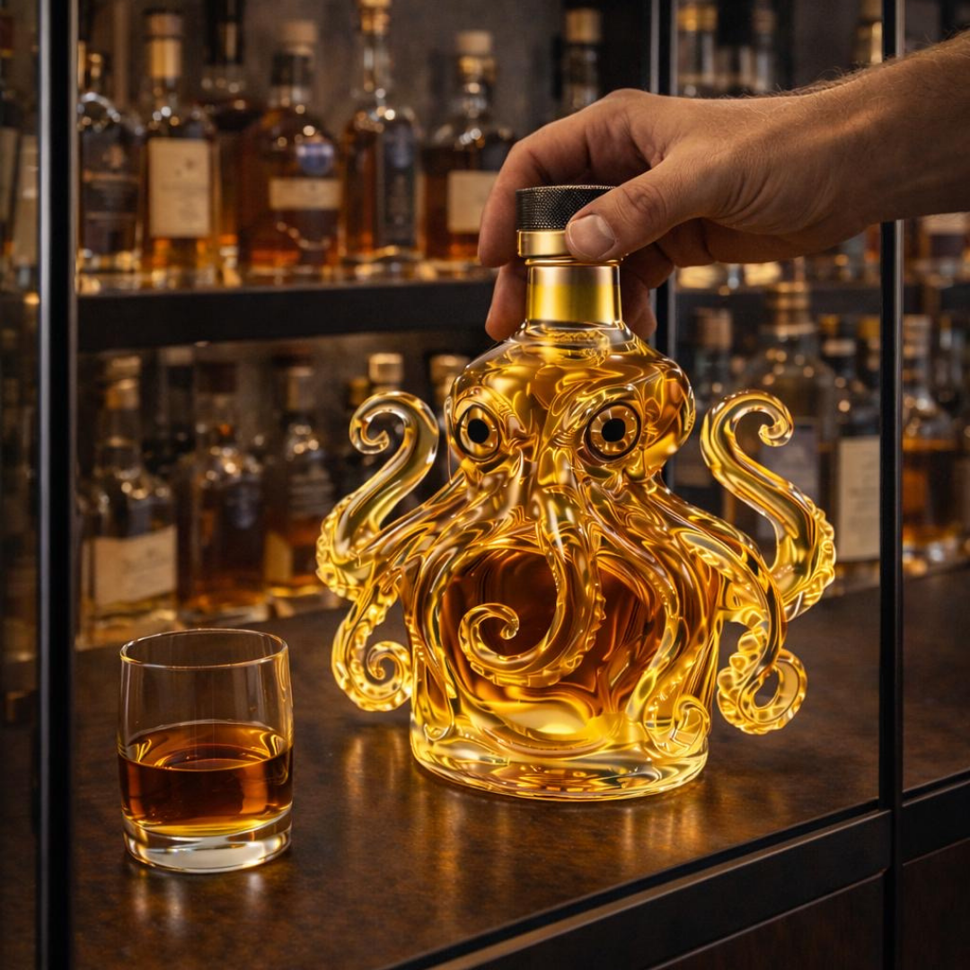 Octopus – Whiskey Bottle