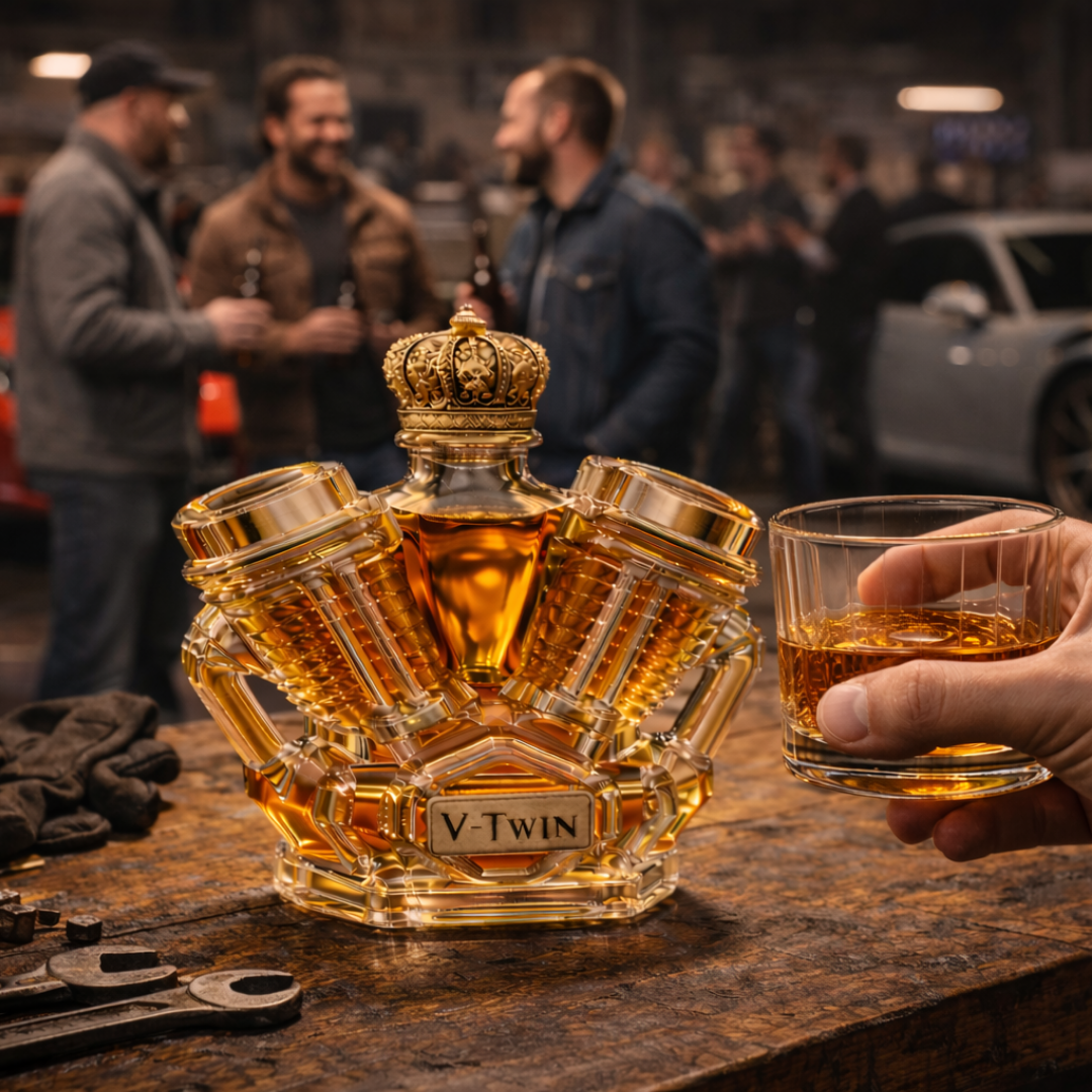 Whiskey Flask – V8 Engine Edition