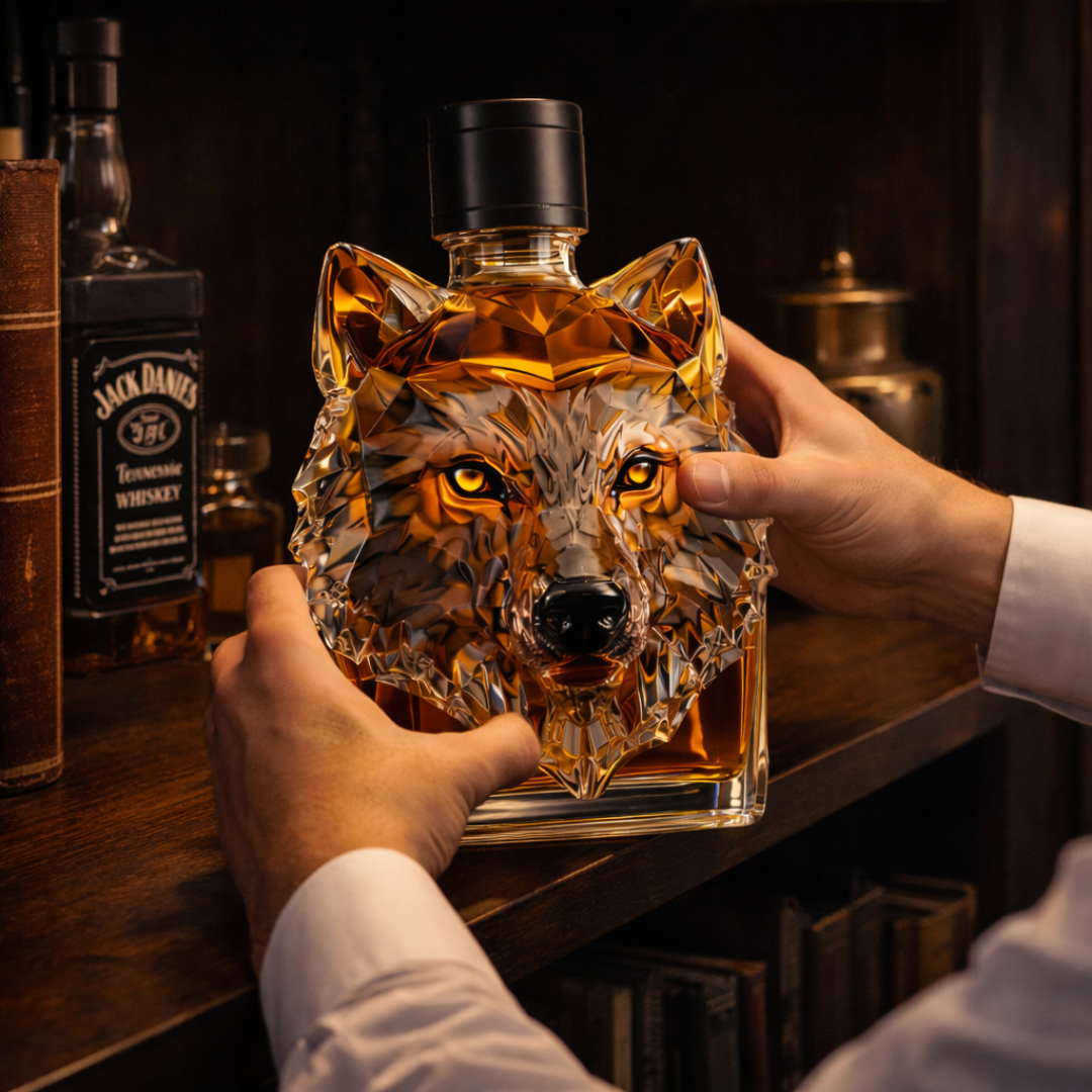 Wolf – Wolf Head Whiskey Carafe
